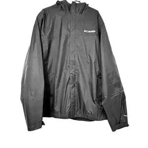 Columbia Men’s Omni-Tech  Rain Jacket Black, XL